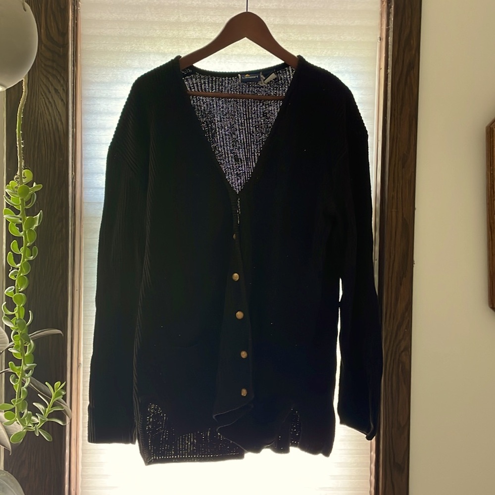 Vintage Liz Claiborne LizSport Cotton Button-Up Sweater